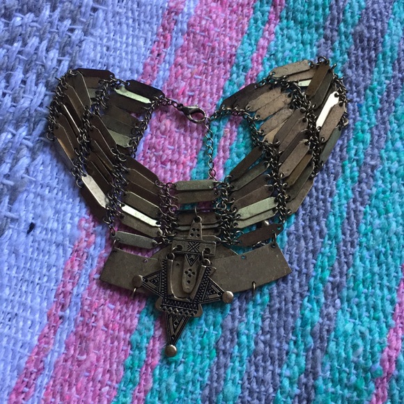 Free People Jewelry - Free people gold statement choker necklace